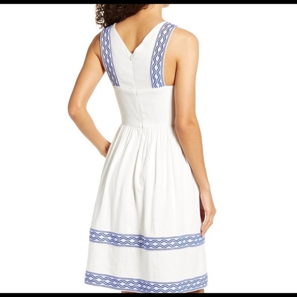 Gibson X Sugarplum Ravello Geo Trim Dress Size PL - Picture 10 of 11